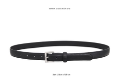 Thắt Lưng Sajnt Laur3nt Classic Black Belt 2.5cm