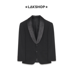 Áo GXG Black Double Collar Blazer 2 Lớp cổ -Chính Hãng)