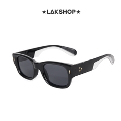 Kính Black Narrow Transparent Frame Sunglasses