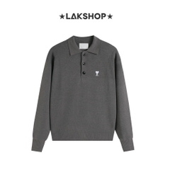 Áo Grey A Small Heart Logo Polo Shirt