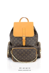 L0ujs Vujt0n Trio Backpack Monogram Eclipse Brown