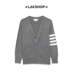Áo TB Grey 4-Bar Classic V-neck Cardigan