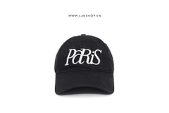 Paris Logo Embroidered Baseball Cap