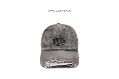 Djesel D Logo Grey Denim Baseball Cap