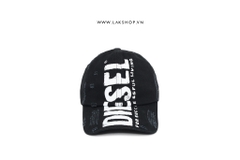 Djesel Logo Print Black Baseball Cap