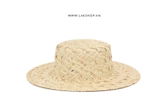 Beige Seagrass Straw Weave Wide Brim Sun Hat