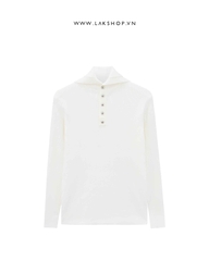 Áo Wihte High-neck Polo Sweater cs4