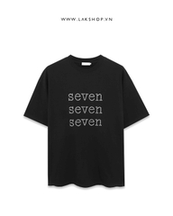 Seven Seven Seven Stud Black T-shirt