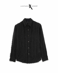 Áo Lak Studios Tassels Striped  Shirts cx2