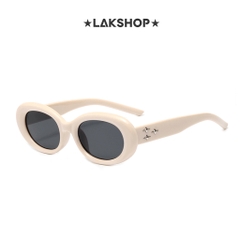 Kính Kính Cream White Oval 3Star Eve 01 Sunglasses