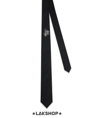 Cà Vạt Black Dragon Silk Embroidered Tie
