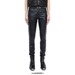Quần Faux Leather Black Skinny Pants