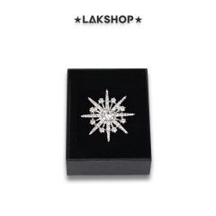 Trâm Cài Áo Snowflakes Crystal 4,5cm