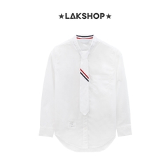Áo TB White Poplin with Tie-Detailed Shirt cx5