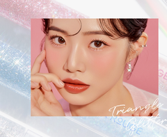 NHŨ MẮT BLACK ROUGE PEARLVELY I GLITTER TRIANGLE GT03