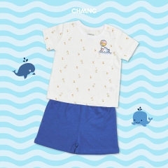 Bộ 18-24M Baby Shark cộc tay cài vai Chaang 3BK04-1904-YE24