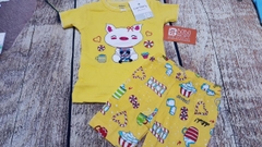 Bộ carter BG in thêu các hình 1-7T tay ngắn mtm