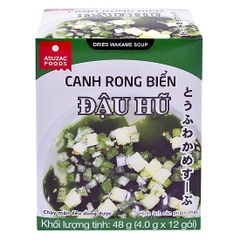 Canh rong biển Đậu hũ ASUZAC ( 4.0g x 12 gói) SKK