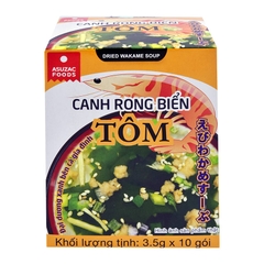 Canh rong biển Tôm ASUZAC ( 4.0g x 10 gói) SKK