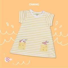 Váy 9-12M Baby Shark cộc tay Chaang 4BK04-1901-GR12