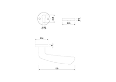 Tay nắm gạt tiêu chuẩn KSLH-237-SSS Kaiser