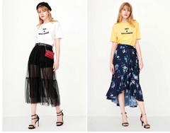 Áo thun Pull&Bear 4 màu in chữ