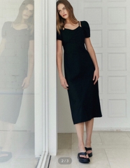 Đầm Midi Tay Ngắn Hobbs