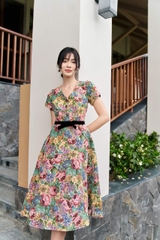 Đầm Ngắn Tay Kèm Belt Zara