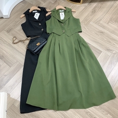 Sét Áo Gile Và Chân Váy Zane