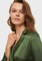 Đầm Đắp Tà Xanh Rêu Mango