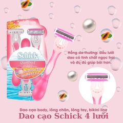 Sét Dao Cạo 4 Lưỡi Schick Quattro-4