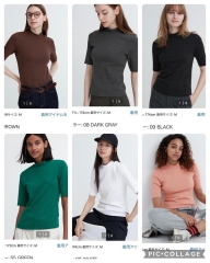 Áo Thun Cổ Cao Tay Lỡ Uniqlo