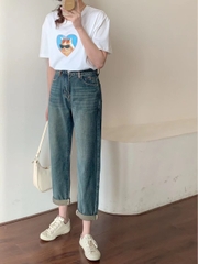 Quần Jean Baggy Lưng Thun Astyle & Co