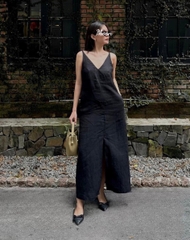 Đầm 2 Dây Linen Mango