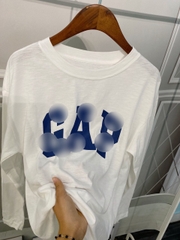 Áo Thun Trắng Dài Tay Gap