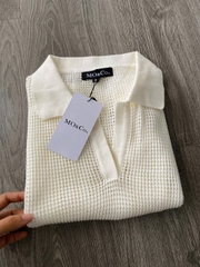 Áo len dệt sợi sát nách Mo&Co