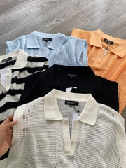 Áo len dệt sợi sát nách Mo&Co