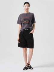 Quần Short Jean Đen Hidden