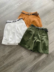 Quần Shorts Kaki Kèm Belt Zara