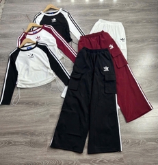 Sét Áo Và Quần Rút Eo Adidas
