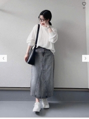 Chân Váy Jean Midi Uniqlo