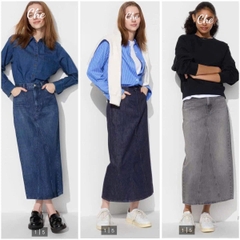 Chân Váy Jean Midi Uniqlo