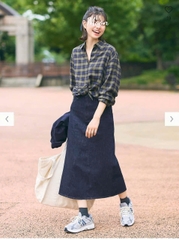 Chân Váy Jean Midi Uniqlo