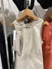 Đầm Linen Gu Khoét Lưng