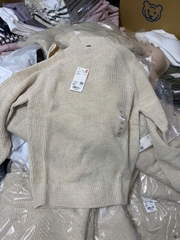 Áo Len Uniqlo Trắng Kem