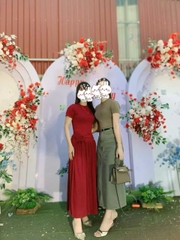 Đầm Thun Tăm Midi Moonpeace