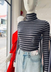 Áo Cổ Lọ Kẻ Ngang Uniqlo