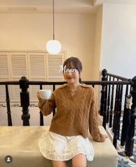 Áo Len Thừng Cổ V Gu