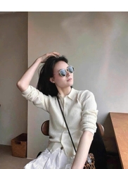 Áo Len Gân Merino Uniqlo