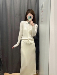 Áo Len Gân Merino Uniqlo